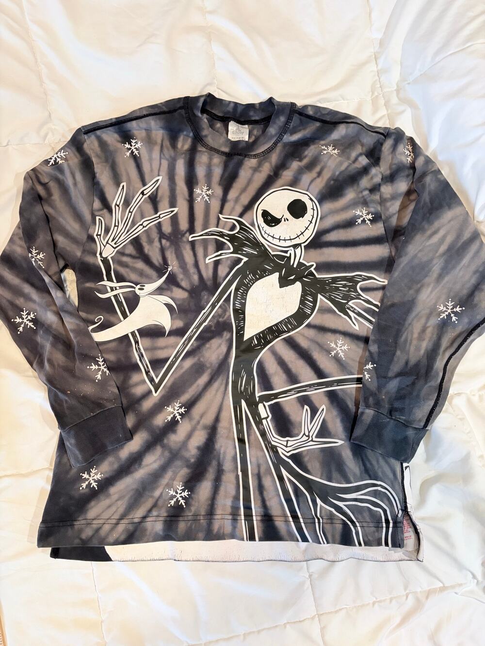 Disney Parks Nightmare Before Christmas Jack Zero Tie Dye Shirt Small